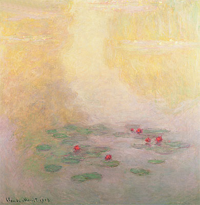Nympheas (Water Lilies), 1908 | Claude Monet | Gemälde Reproduktion