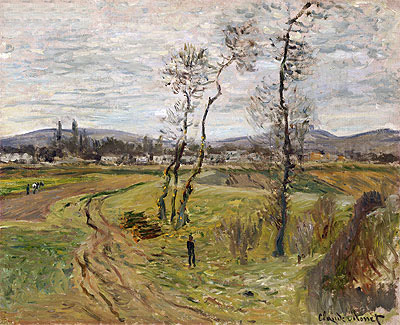 The Plain at Gennevilliers, 1877 | Claude Monet | Gemälde Reproduktion