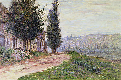 Riverbank at Lavacourt, 1879 | Claude Monet | Gemälde Reproduktion