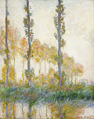 The Three Trees, Autumn, 1891 | Claude Monet | Painting Reproduction