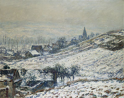 Winter in Giverny, 1885 | Claude Monet | Painting Reproduction