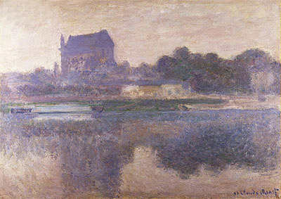 Vernon Church in Fog, 1893 | Claude Monet | Gemälde Reproduktion