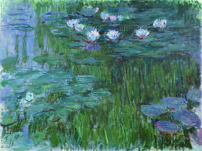 Water Lilies, c.1914/17 | Claude Monet | Gemälde Reproduktion