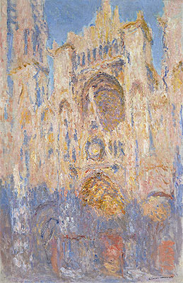 Rouen Cathedral, Effects of Sunlight, Sunset, 1892 | Claude Monet | Painting Reproduction