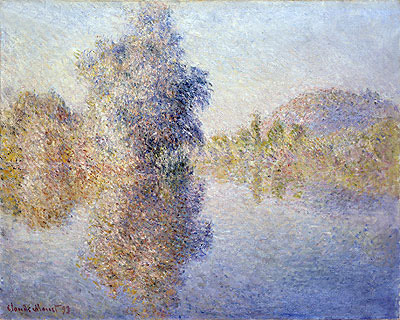 Early Morning on the Seine at Giverny, 1893 | Claude Monet | Gemälde Reproduktion