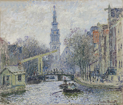 Canal a Amsterdam, 1874 | Claude Monet