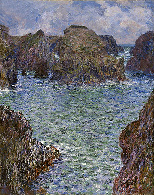 Port-Goulphar, Belle-Ile, 1887 | Claude Monet | Gemälde Reproduktion