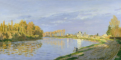 The Seine at Bougival, 1872 | Claude Monet | Painting Reproduction