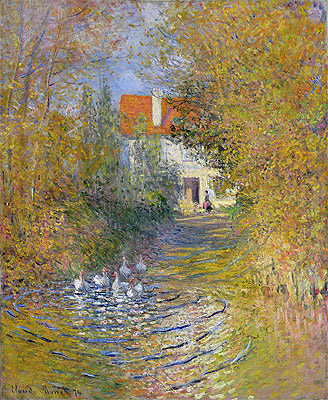 The Duck Pond, 1874 | Claude Monet | Painting Reproduction