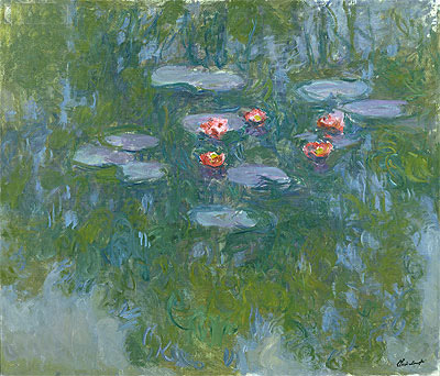 Water Lilies, c.1916/19 | Claude Monet | Painting Reproduction