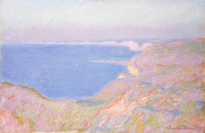 On the Cliffs near Dieppe, Sunset, 1897 | Claude Monet | Painting Reproduction