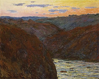 The Creuse, Sunset, 1889 | Claude Monet | Gemälde Reproduktion