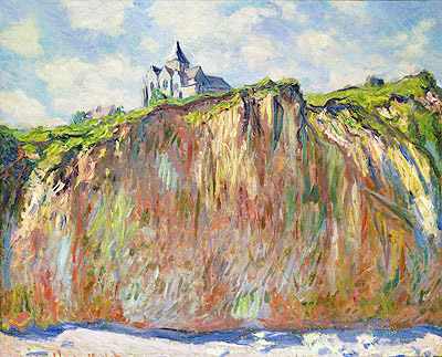 L'Eglise a Varengeville, c.1880 | Claude Monet | Gemälde Reproduktion