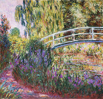 The Japanese Bridge, Pond with Water Lilies, 1900 | Claude Monet | Painting Reproduction