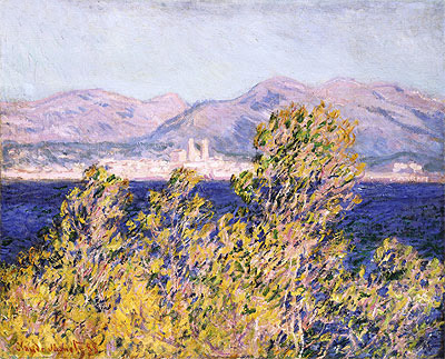 View of the Cap d'Antibes with the Mistral Blowing, 1888 | Claude Monet | Painting Reproduction