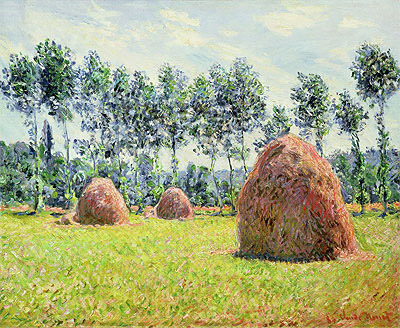 Haystacks at Giverny, 1884 | Claude Monet | Gemälde Reproduktion