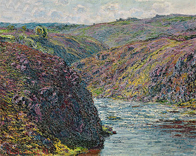 Ravines of the Creuse at the End of the Day, 1889 | Claude Monet | Painting Reproduction