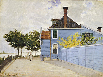 The Blue House, Zaandam, n.d. | Claude Monet | Gemälde Reproduktion