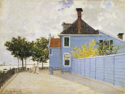 Das blaue Haus, Zaandam | Claude Monet | Gemälde Reproduktion