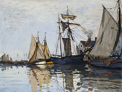 The Port of Honfleur, c.1865 | Claude Monet | Gemälde Reproduktion