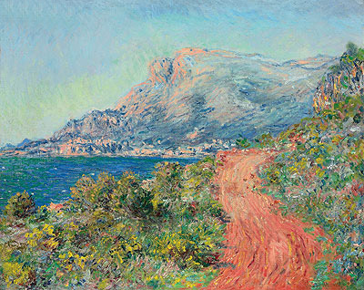 The Red Road near Menton, 1884 | Claude Monet | Gemälde Reproduktion