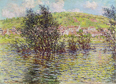 Vetheuil, View from Lavacourt, 1879 | Claude Monet | Painting Reproduction