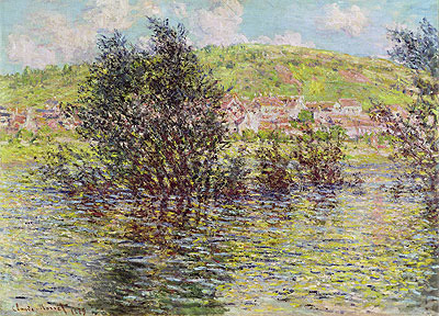 Vetheuil, View from Lavacourt | Claude Monet | Painting Reproduction