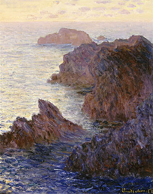 Rocky Point at Port-Goulphar | Claude Monet | Painting Reproduction