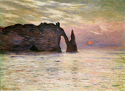 Falaise d'Etretat, 1883 | Claude Monet | Painting Reproduction