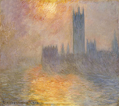 The Houses of Parliament, Sunset, 1904 | Claude Monet | Gemälde Reproduktion