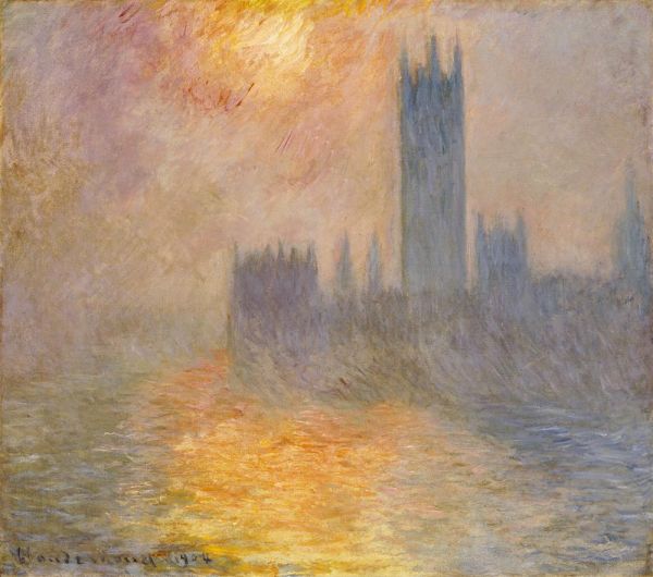 Die Häuser des Parlaments, Sonnenuntergang, 1904 | Claude Monet