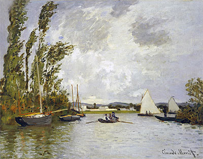 The Little Branch of the Seine at Argenteuil, undated | Monet | Gemälde Reproduktion