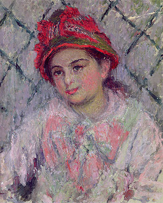 Porträt von Blanche Hoschedé als junges Mädchen, c.1880 | Claude Monet