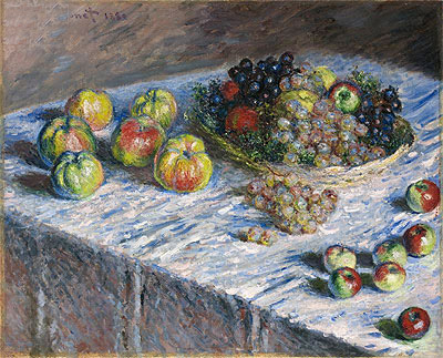 Apples and Grapes, 1880 | Claude Monet | Painting Reproduction