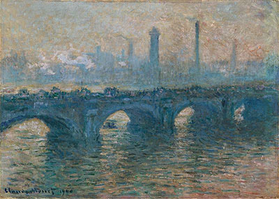 Waterloo Bridge, Gray Weather | Claude Monet | Painting Reproduction