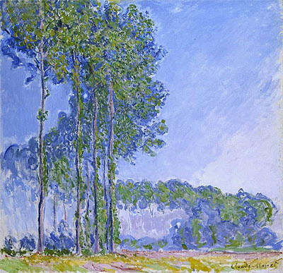 Les Peupliers (Poplars), 1891 | Claude Monet | Gemälde Reproduktion