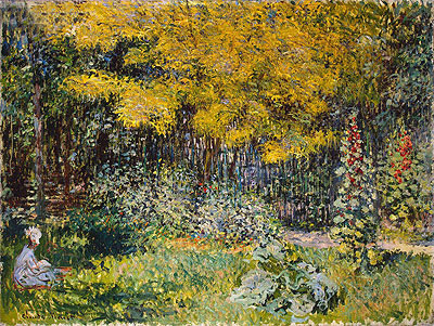 Garden, 1876 | Claude Monet | Gemälde Reproduktion