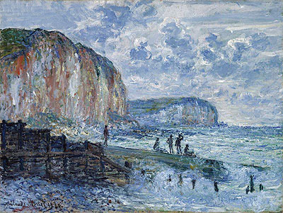 Cliffs of the Petites Dalles, 1880 | Monet | Painting Reproduction
