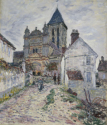 Die Kirche von Vetheuil | Claude Monet | Gemälde Reproduktion
