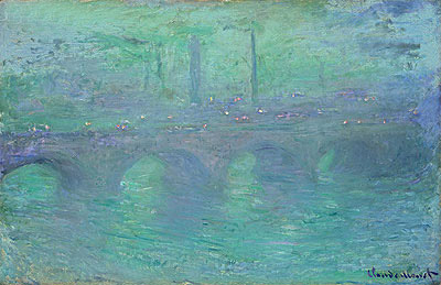 Waterloo Bridge, London at Dusk, 1904 | Claude Monet | Painting Reproduction