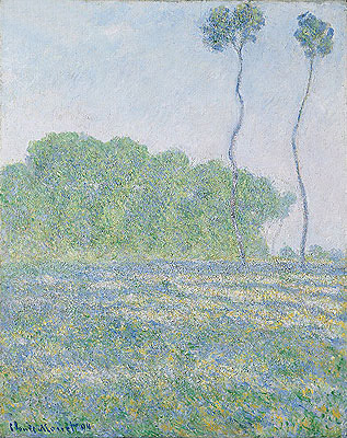 Wiese bei Giverny | Claude Monet | Gemälde Reproduktion