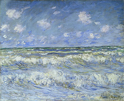 A Stormy Sea, c.1884 | Claude Monet | Gemälde Reproduktion