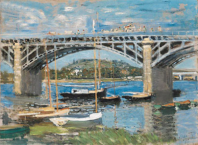 Die Brücke bei Argenteuil | Claude Monet | Gemälde Reproduktion
