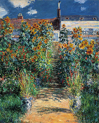 The Artist's Garden at Vetheuil, 1881 | Claude Monet | Painting Reproduction