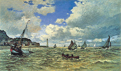 Mouth of the Seine at Honfleur, 1865 | Claude Monet | Painting Reproduction