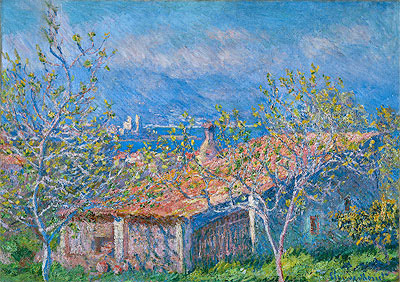 Gärtnerhaus in Antibes | Claude Monet | Gemälde Reproduktion