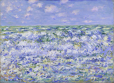 Waves Breaking, 1881 | Claude Monet | Gemälde Reproduktion