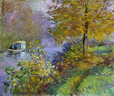 Das Atelierboot | Claude Monet | Gemälde Reproduktion