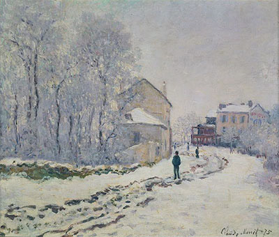Snow in Argenteuil, 1875 | Claude Monet | Gemälde Reproduktion