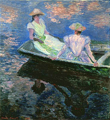 On the Boat, 1887 | Claude Monet | Gemälde Reproduktion
